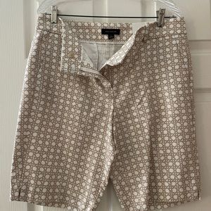 Ann Taylor Boardwalk Shorts Wicker Weave pattern